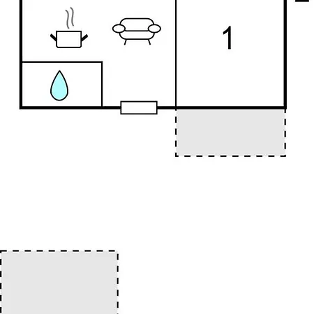 度假居 1 Bedroom Front In 马林斯卡